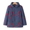 YUZHAOLIN Floral Padded Winter Jacket for Elderly Women