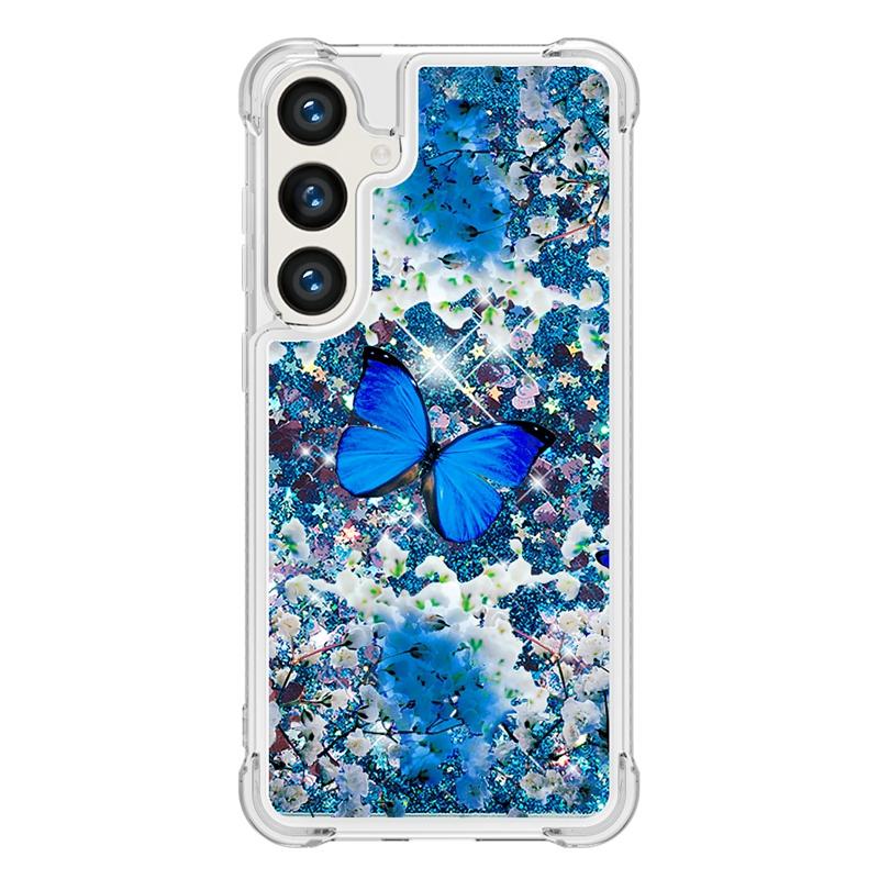 S24 Fe Case On For Funda Samsung Galaxy S24 FE Cover Glitter Dynamic Liquid Case For Samsung S 24 Ultra S24+ S24FE Cases Coque