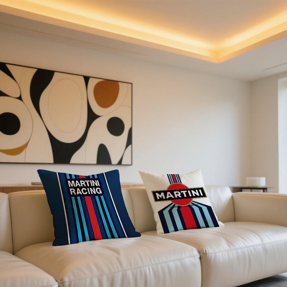 M-Martini Design R-Racingr cushion cover For Sofa Car Office Cafe Soft And Comfortable Double-Sided Printing Pillow Cover