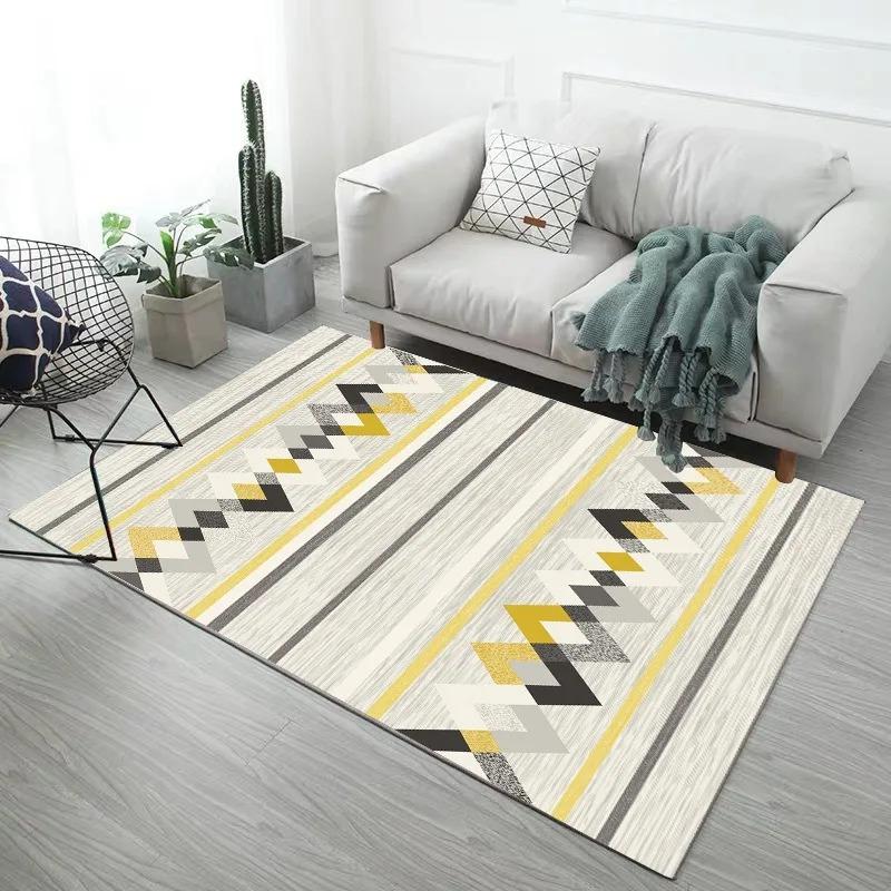 Creative Feather Print Bedroom Floor Mats Decoration Home Living Room Floor Mats