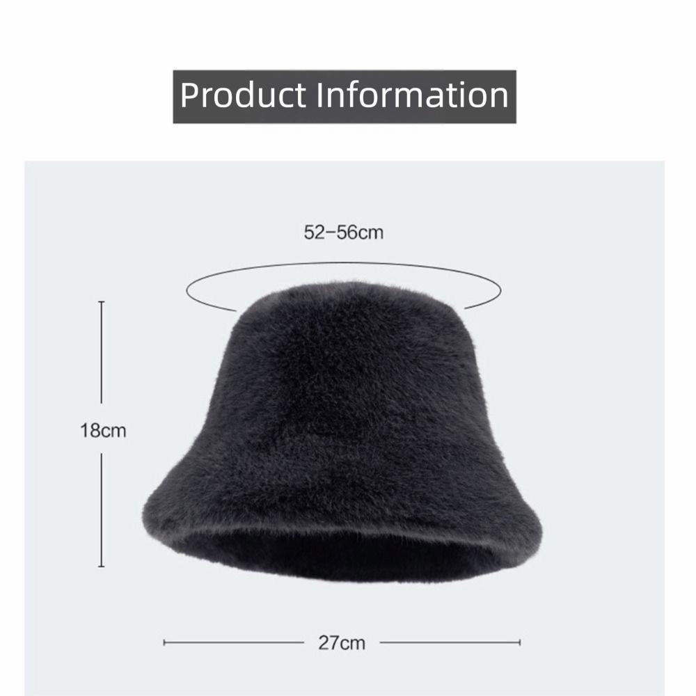 Faux Fur Plush Fisherman Hat Leopard Print Panama Hat Cozy Fluffy Fur Hat For Women Girls
