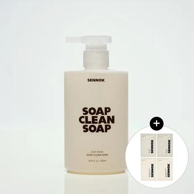 Body Wash Soap Clean Soap 300ML + [Free] Body & Hair Care 4 Types (7mlX4)
