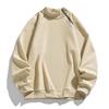 Niche Design Half-high Neck Zipper Long-sleeved Shirt for Men's New Heavy Autumn and Winter Outfit Casual