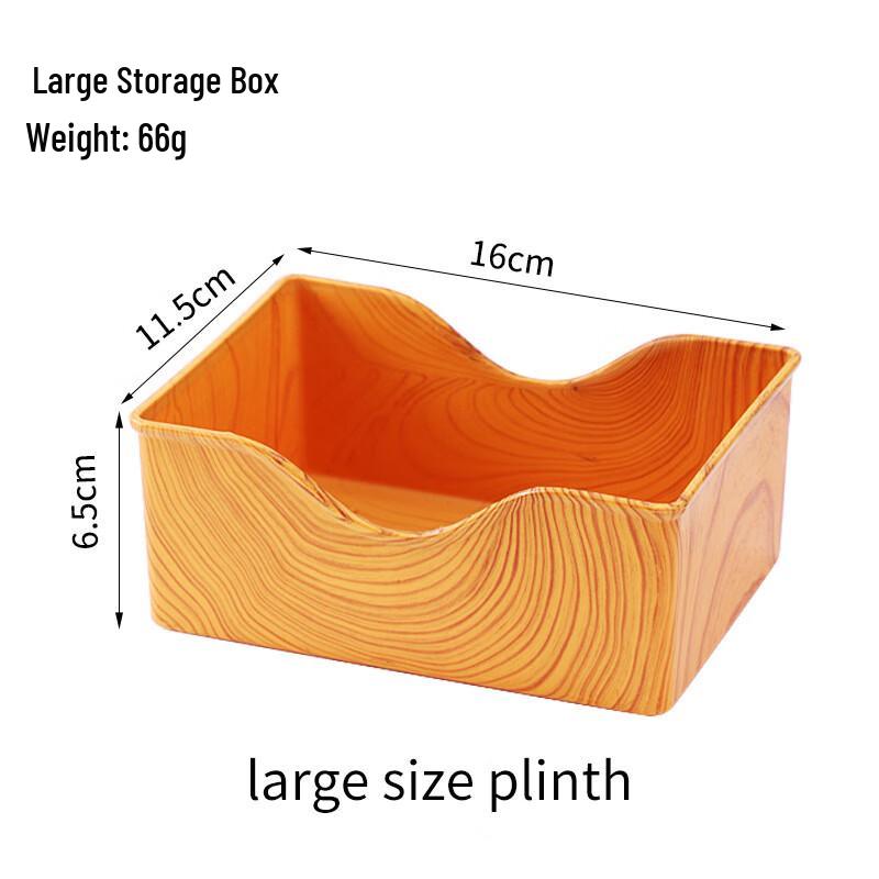 ZISIZ Wooden Square Multi-Use Plates Set