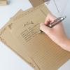 8 Sheets Vintage Kraft Stationary Paper A5 Lined Stationery Writing Letter Paper Set for Personalized Letter Poem