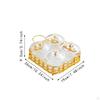 Dried Fruit Plate Divided Serving Dishes Portable Home Decoration Appetizer Candy Nuts Dish