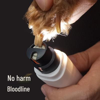 Automatic USB-Rechargeable Pet Nail Trimmer with Light - For Dogs & Cats