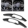 Steering Wheel Paddle, Carbon Fiber Steering Wheel Paddle Shifter Cover(1set, Black)