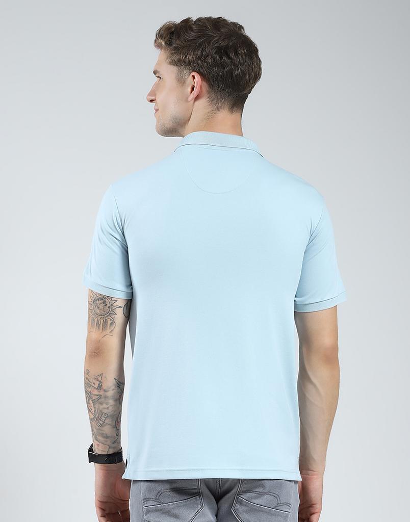 Monte Carlo Mens Solid Collar Neck Tshirt