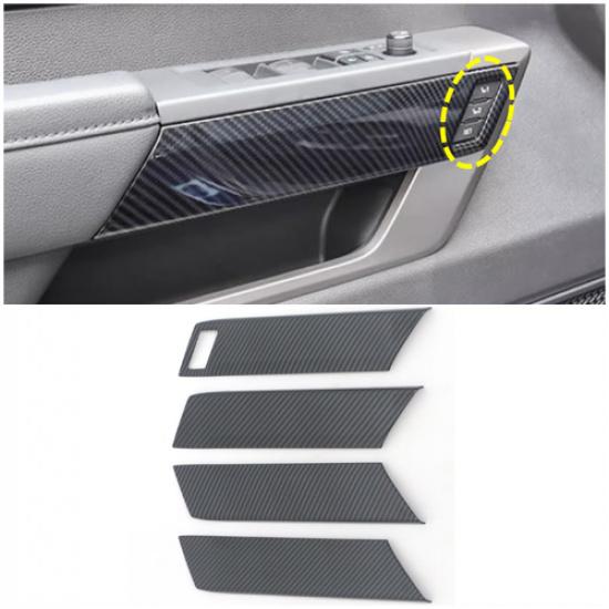 Carbon Fiber Interior Door Side Panel B Cover Trim For - Toyota Tundra