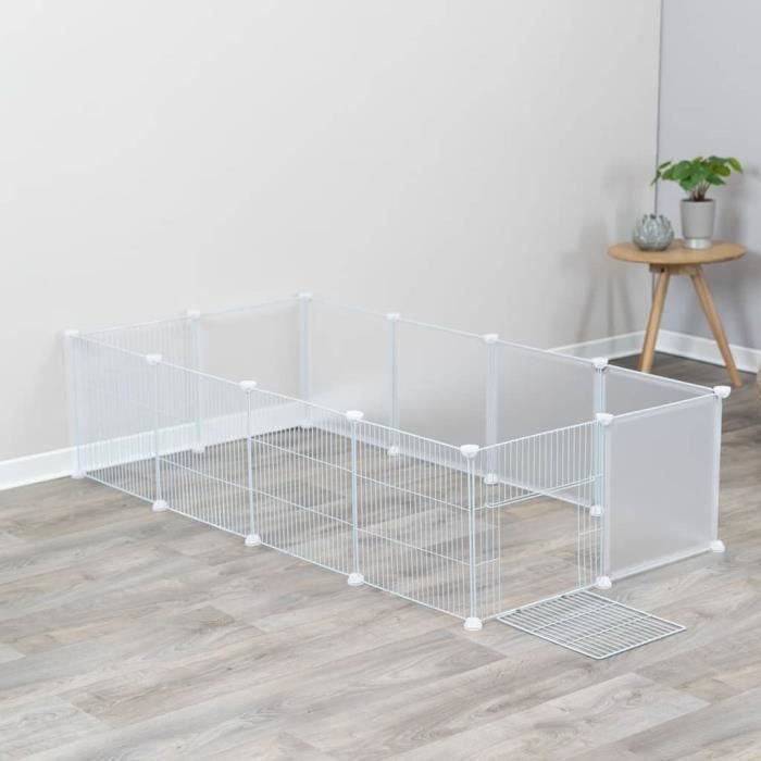 444027 TRIXIE Innengehege für Nagetiere 140x35x70 cm Weiß