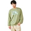 Anta Lifestyle Series Logo Pullover Round Neck Loose Sweatshirt Unisex sweatshirt Gray-Green 952438702-8