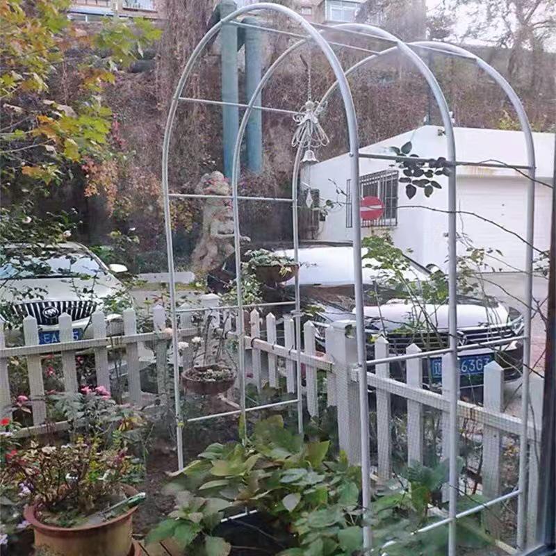Rust-Proof Arch Trellis: Reinforced Climbing Vine Stand for Indoor/Outdoor Gardens and Courtyards.