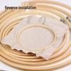 Imitation Bamboo Plastic Embroidery Hoop - Round Handmade DIY Tool & Stretcher Frame