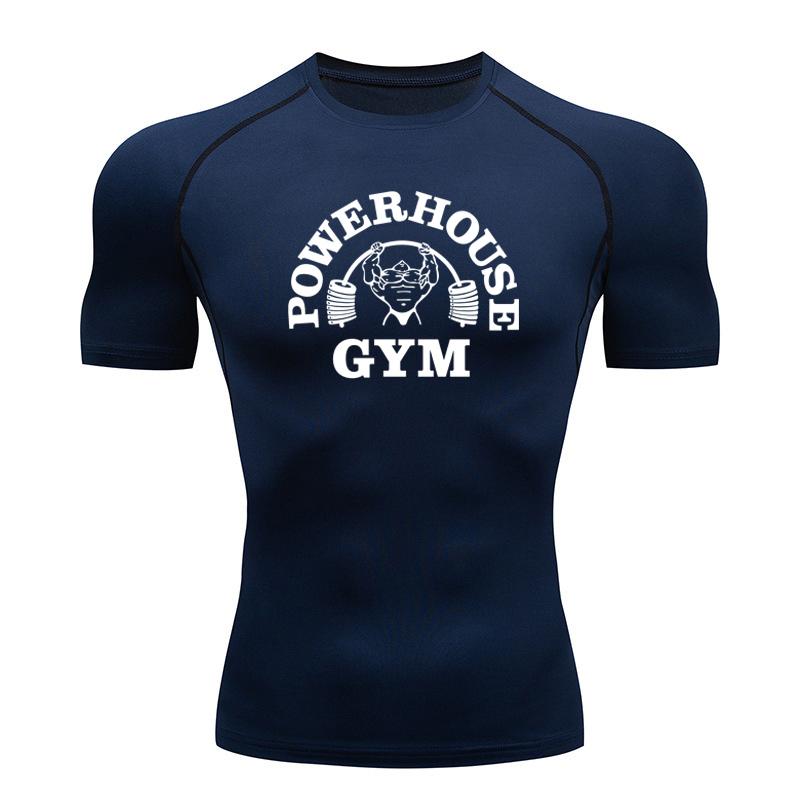 Men's Running Training Sportswear Sweat Absorbing Cycling Fashion Slow Running Quick Drying Elastic Fitness Clothes Exercise Tight Fitting Clothes