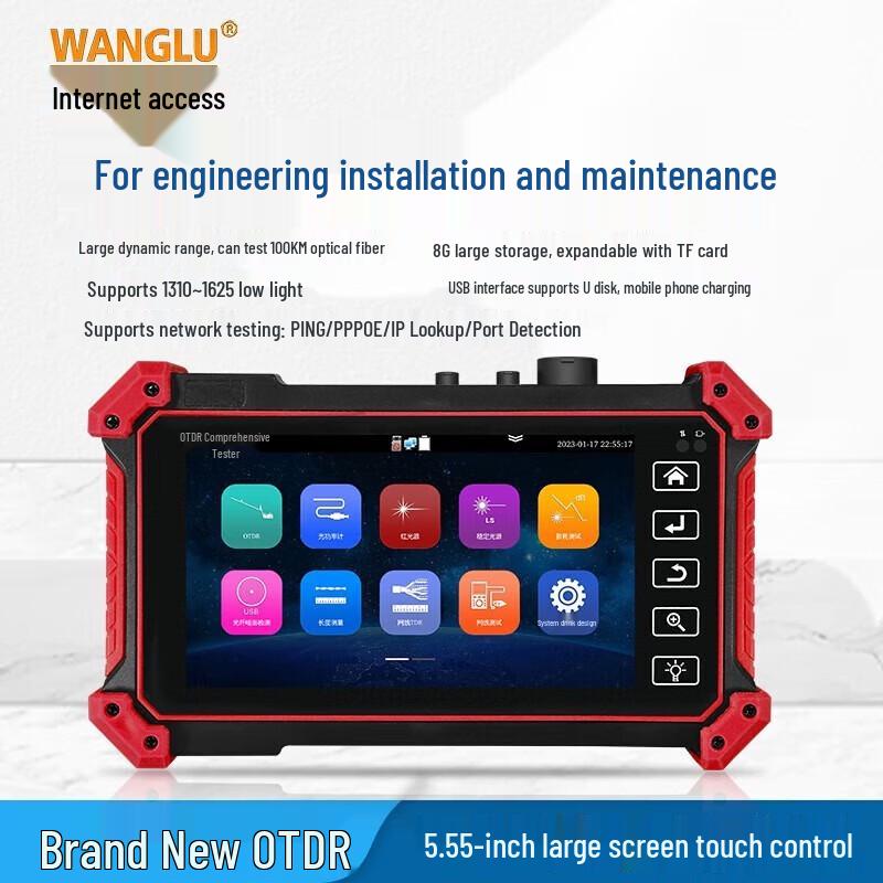 WANGLU Multi-Function Network & Fiber Optic Testers CN plug (adapter included)