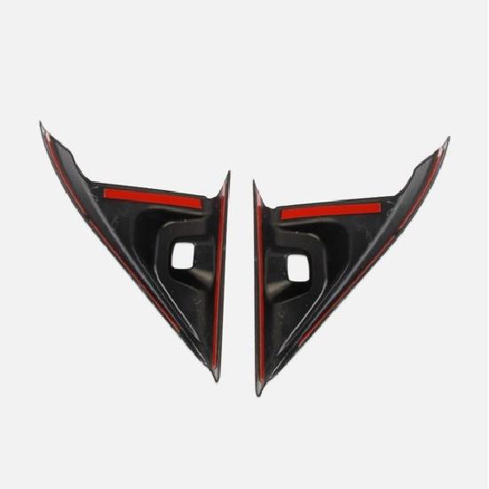 Carbon Fiber Style Interior Door Triangle A Pillar Cover Trim Fit For Acura MDX