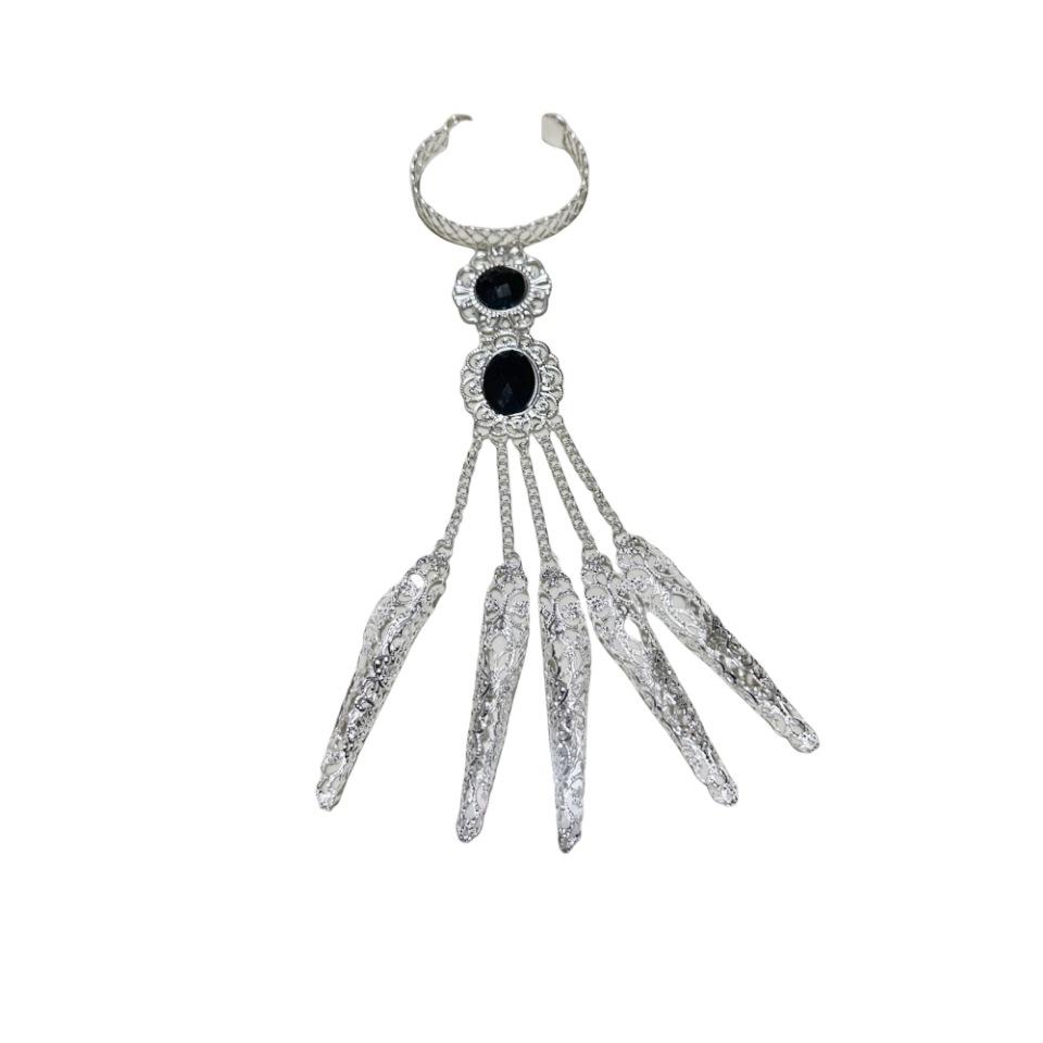 

Украшения для ногтей, этнический стиль, древний стиль, набор для танца живота, танцевальный реквизит, золотые ногти для девушки Тяньчжу, дамы