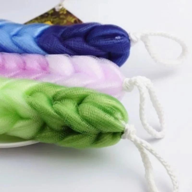 Bath Brush Body Scrub Back Scrubber Washcloth Mesh Shower Loofahs Bath Body Massage Brush Bathroom Anti-Cellulite Sponges Brush