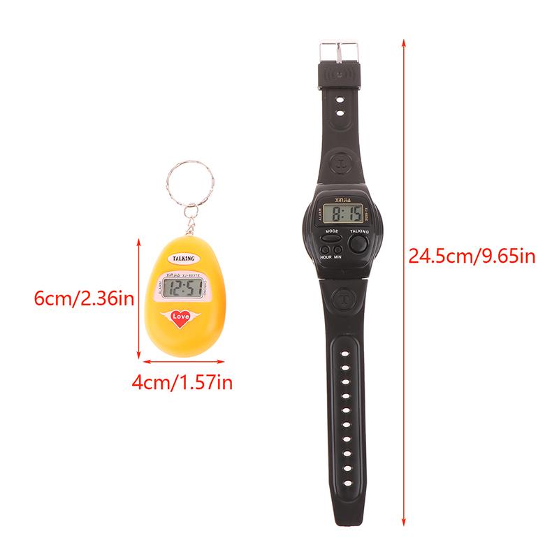 A Talking Clock That Speaking The Time In English Digital Alarm Clock For The Blind, Elders Or Children Time Reporting Chime