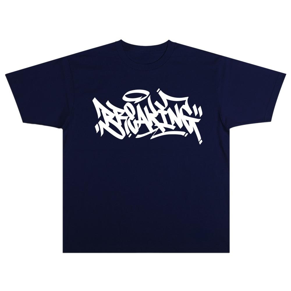 

Лето 2025 Новая мужская и женская хлопковая одежда с принтом граффити в виде алфавита, большой размер, футболка с коротким рукавом, плотный топ 4XL