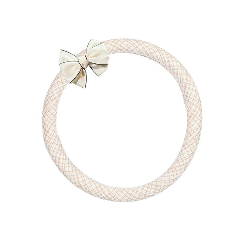 Bow Decor Non Slip Universal Car Steering Wheel Cover Auto Interior Accessory