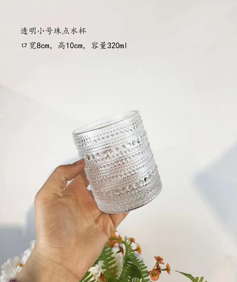 Bicchieri da Vino Colorati Retrò in Vetro Tazze per Succhi Bevande Fredde Bicchiere d'Acqua Gambo Alto Matrimonio Festa Casa Ristorante Bar Bicchieri da Tavola Tazza