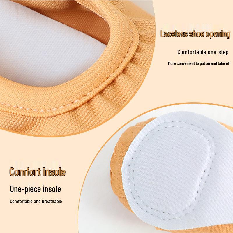 Women's Soft Sole Dance Shoes - Adult & Children's Ballet Practice Canvas Shoes