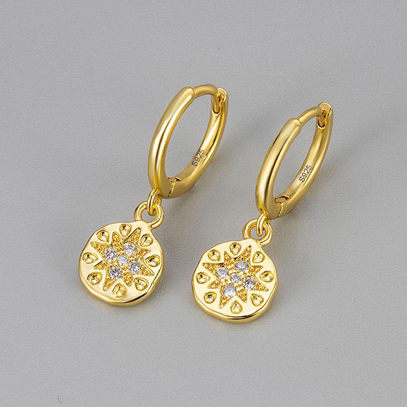 925 Silver Earrings For Women Trendy Heart Star Zircon Earring Jewelry Prevent Allergy Party Accessories Gift