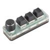 3 Key Small Keypad Multifunctional Shortcut RGB Backlight USB Mechanical Keyboard with Knob for DIY Programming Gaming