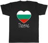 Personalised Love Bulgaria Football Supporter Unisexs TShirt Tee Gift Top