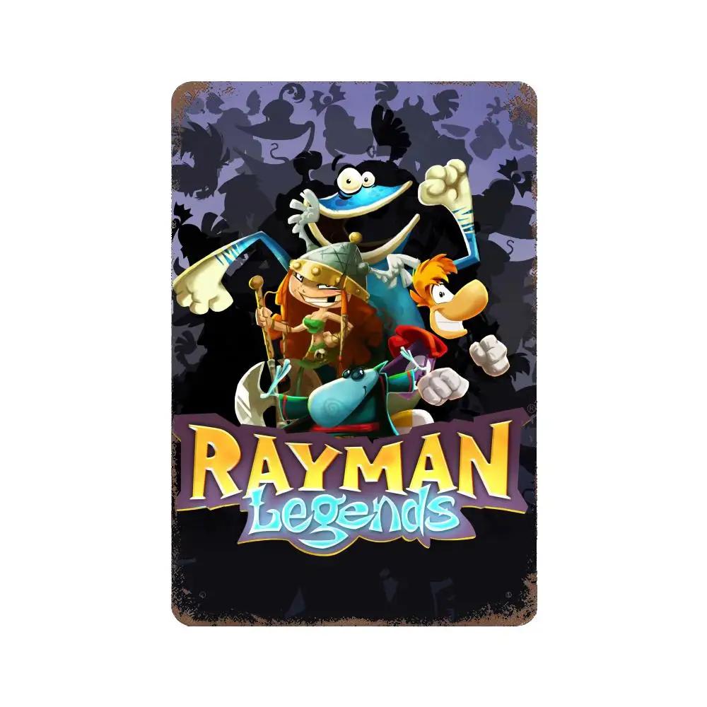 Rayman Legends Definitive Edition Poster Vintage Tin Sign Metal Sign Decorative Plaque for Pub Bar Man Cave Club Wall Decoration