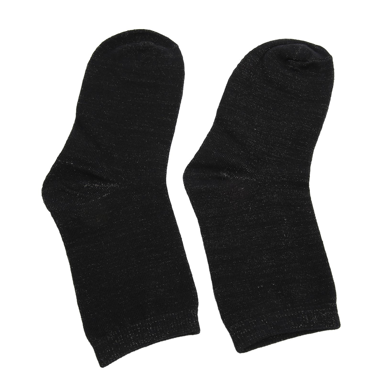 

Носки с дезодорантом, дышащие, ребристые, эластичные, устойчивые к запахам, носки из серебряного волокна для потливых ног, черные