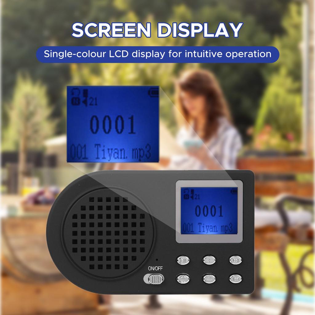 Simulated Chirping Bird Outdoor Bird Chirping Amplifier with Wireless Remote 110 Animal Sounds MP3 Speaker