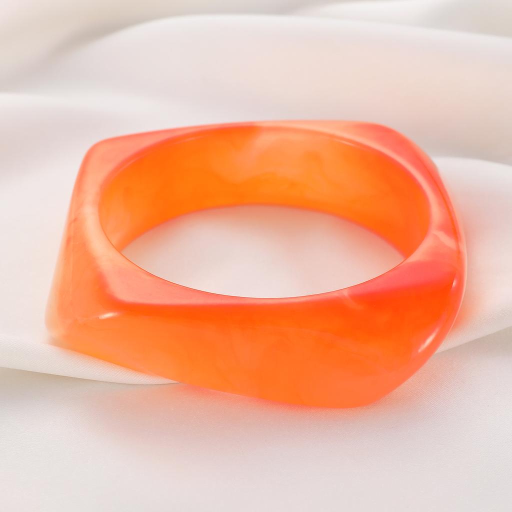 New Translucent Ins Retro Bracelet Personality Exaggerated Resin Irregular Polygon Bracelet Jewelry