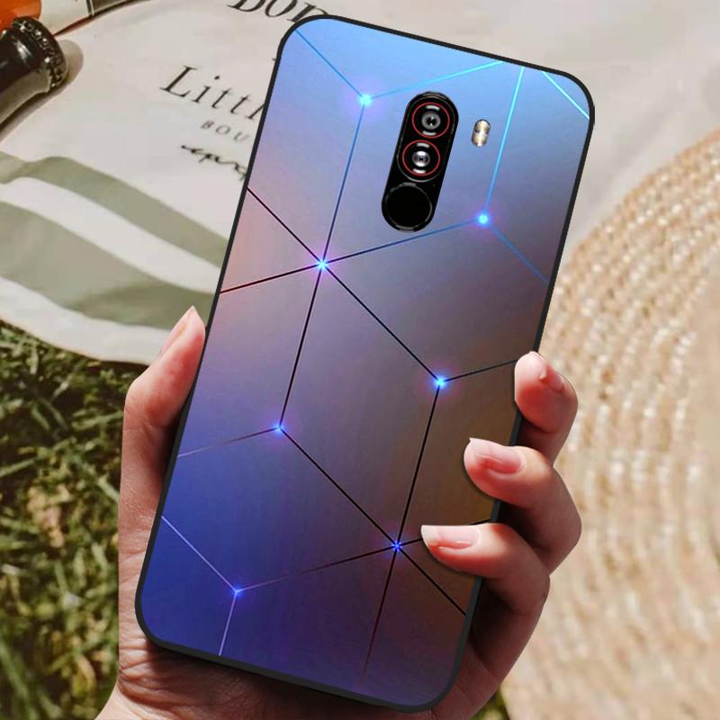For xiaomi mi pocophone f1 Case Silicon Back Cover Phone Case for xiaomi poco F1 Cases Pocofone F1 6.18 inch Soft bumper coque