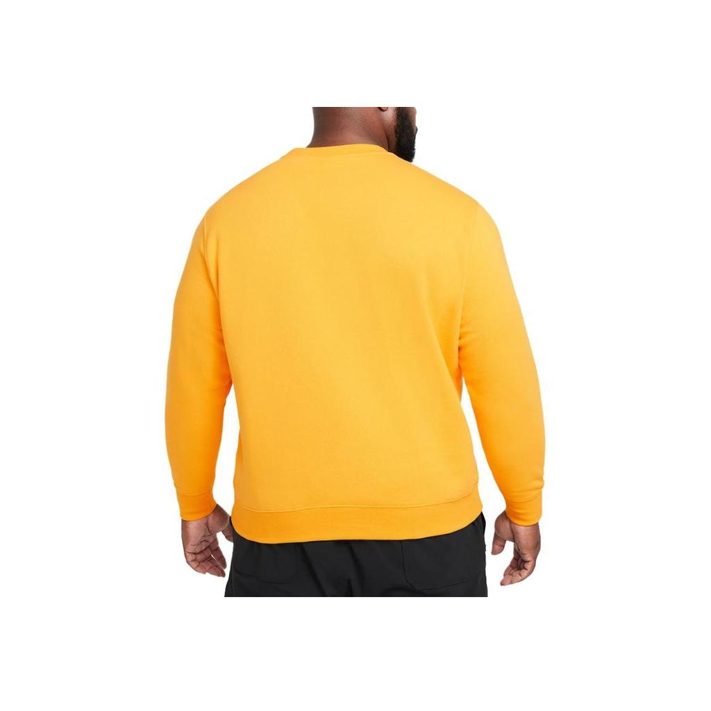 Nike Sportswear Club FW24 Solid Soft Casual Comfortable Versatile Sweatshirt Men sweatshirt University-Gold BV2662-739