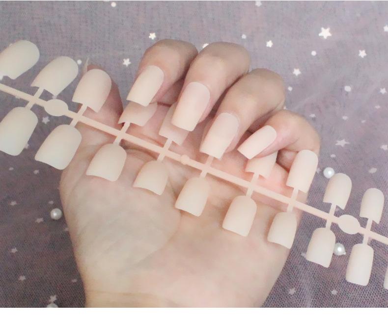 

24 шт./компл. DIY быстрые ногти с длинной плоской головкой, матовые матовые накладные ногти, разноцветные полоски, готовый маникюр, маникюр