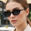 Dámské sluneční brýle - unisex retro oválné kočičí oko sluneční brýle