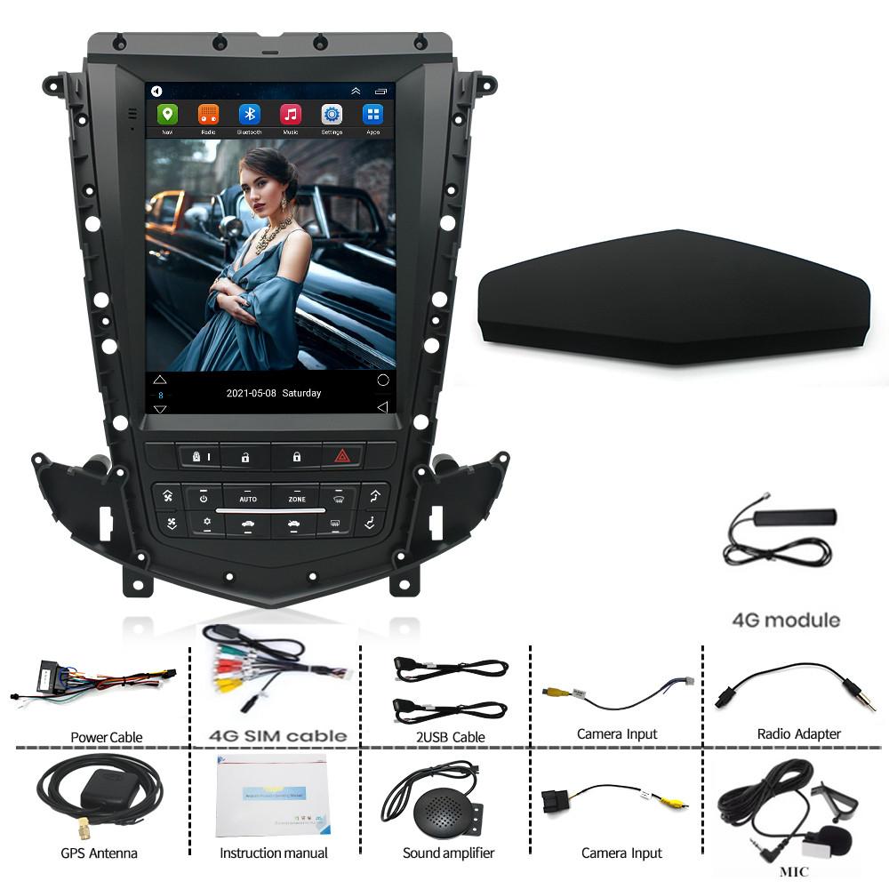 9.7'' Android Stereo Radio GPS Navi WiFi 6+128GB For Cadillac SRX 09-12 Carplay