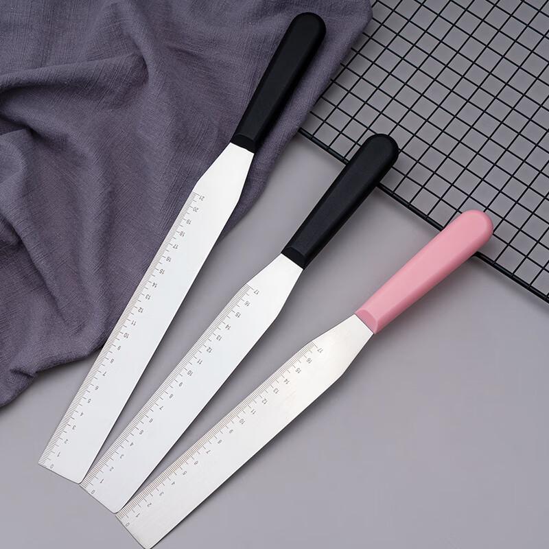 Meichu S-205 8-inch Straight Stainless Steel Cream Spatula