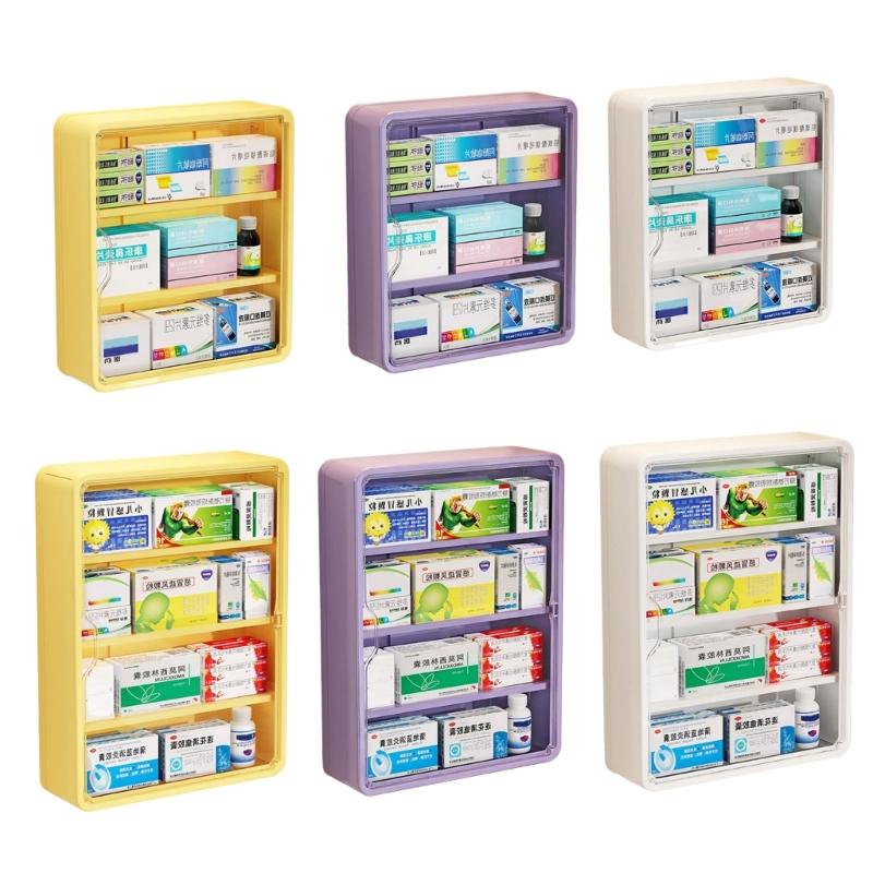 Space Saving Wall Mounted Storage Box Large Capacity Multi Tiers Organiser With Easy Installation For Small Spaces