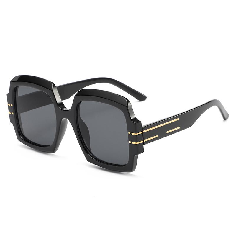 Женские солнцезащитные очки, винтажные брендовые качественные женские солнцезащитные очки большого размера, черные женские очки с градиентом