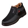 Winter Thick Men's Plus Size Men's Boots Warm Waterproof Anti Slip Snow Boots Plush Dad Casual Cotton Shoes with Added Plush