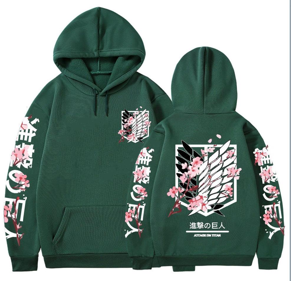 Attack On Giants Surrounding Hoodies Loose Casual Men's Women's Trendy Autumn/Winter Hoodie