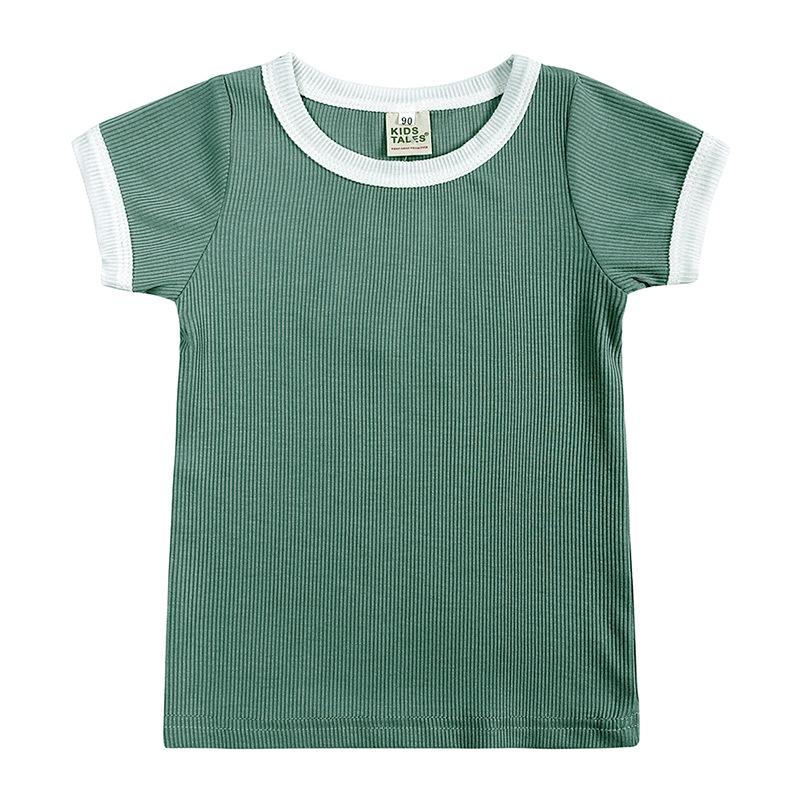 Dětské oblečení Letní chlapecké a dívčí Dvoudílná sada pro miminka Dětská domácí sada s krátkým rukávem a šortkami