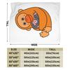 Monkey Punch Flannel Blanket Winter  Super Soft Throw Blanket for Girls Boys Living Room Fashion Bedspread Sofa Bed Cover