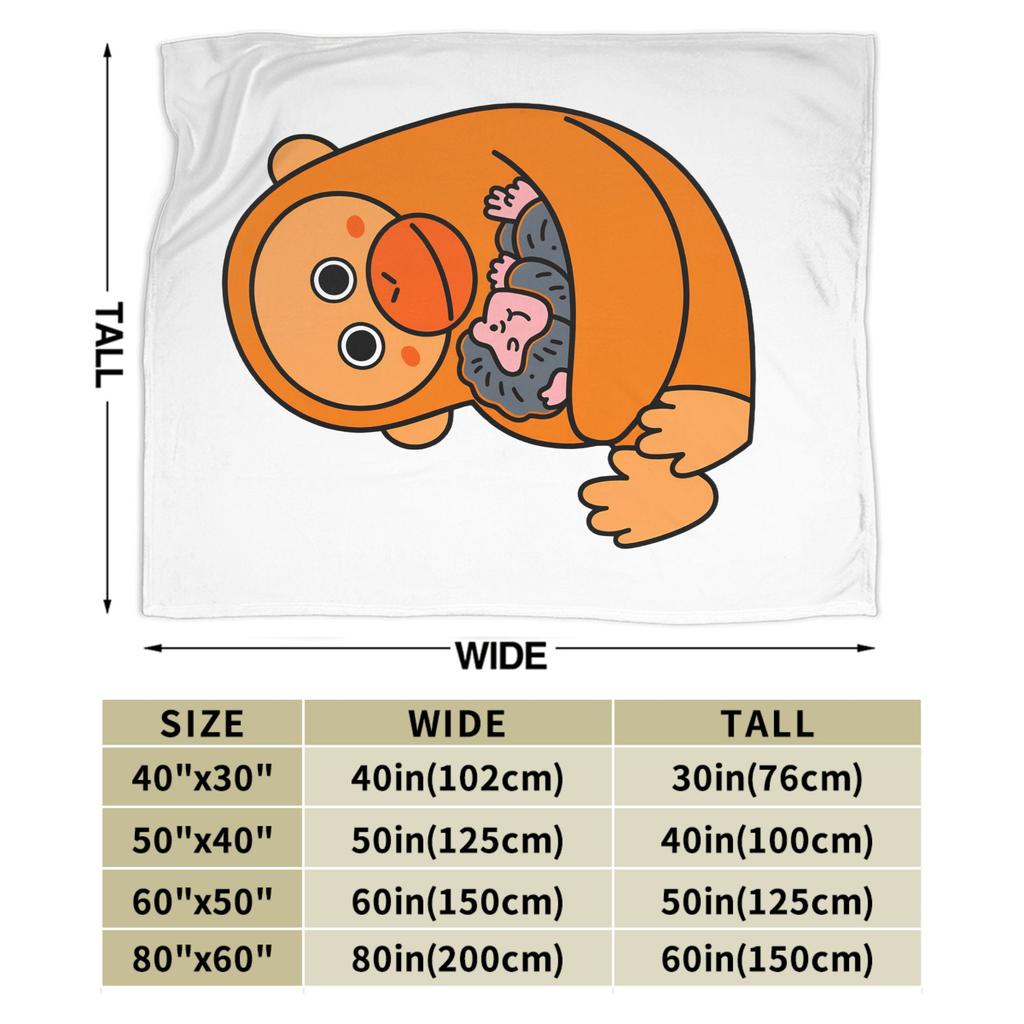 Monkey Punch Flannel Blanket Winter Super Soft Throw Blanket for Girls Boys Living Room Fashion Bedspread Sofa Bed Cover