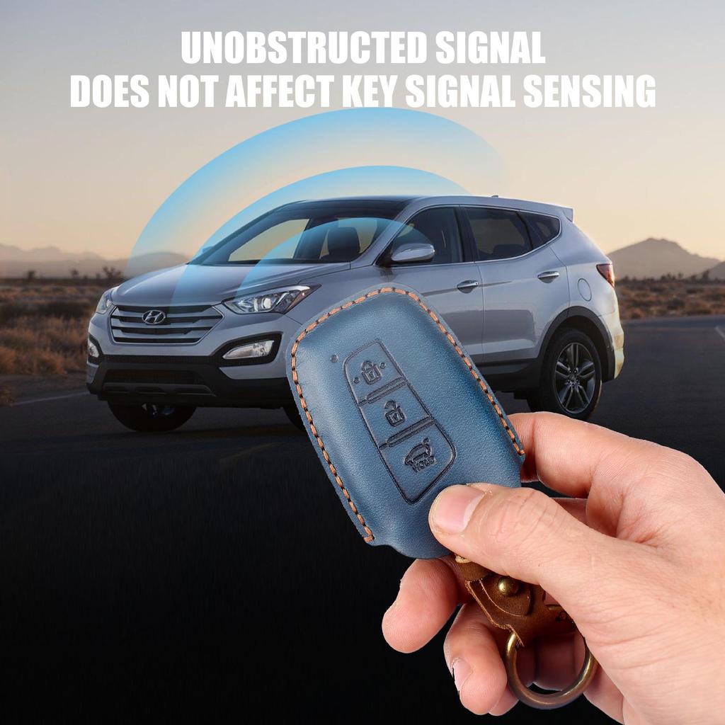 Pouzdro na klíč od auta z pravé kůže pro Hyundai IX35/IX45 Elantra