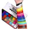 20 Colors Face Body Paint Oil Safe Kids Flash Tattoo Painting Set for Boys Girls Adults Halloween Holiday Daily Art Makeup Fancy Dress